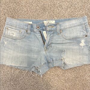 Lucky Brand Blue Jean Shorts Distressed Casual